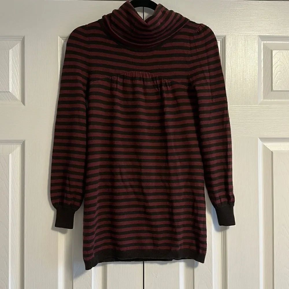 Ella Moss Women’s Turtleneck Striped Sweater